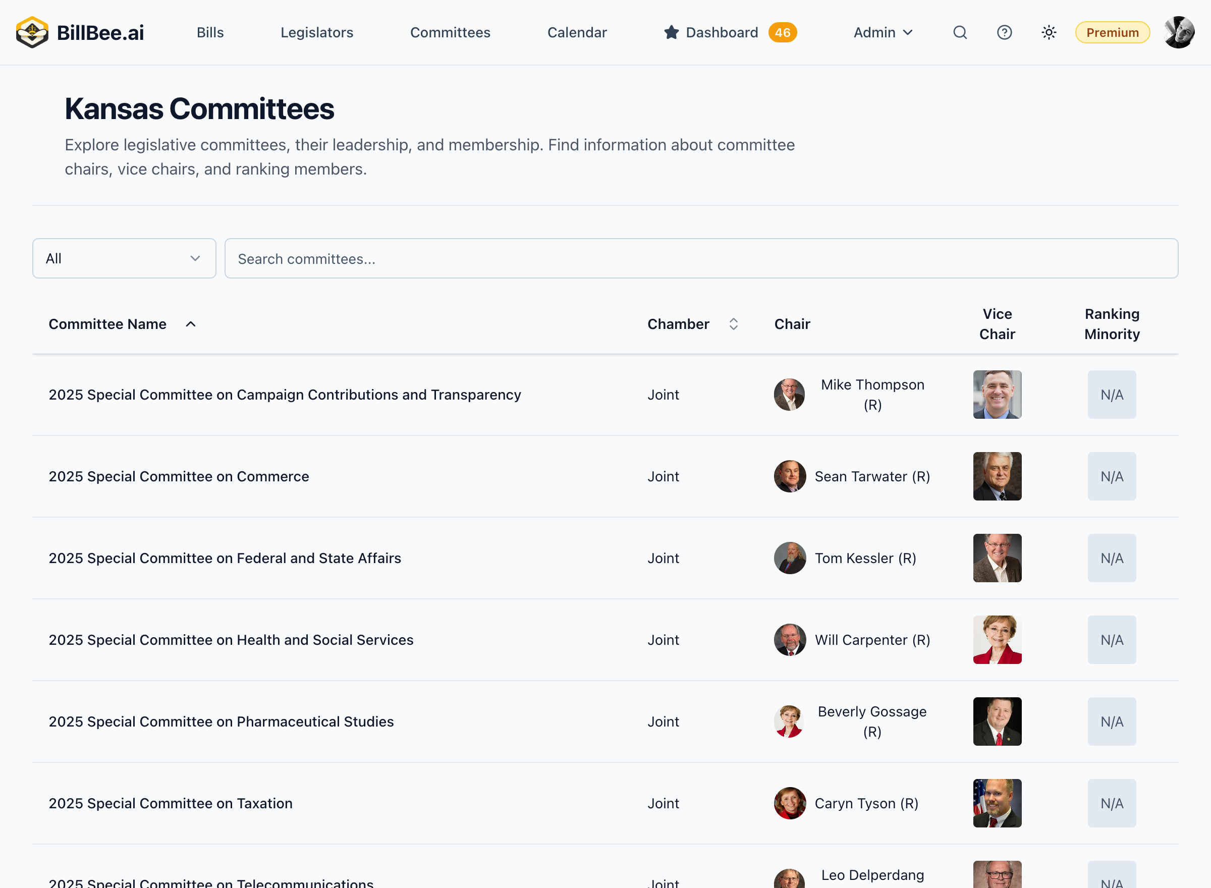 Committees Page